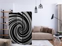 Parawan 3-częściowy - Black and white swirl