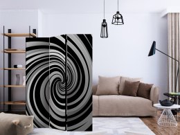 Parawan 3-częściowy - Black and white swirl