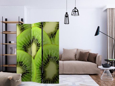 Parawan 3-częściowy - Plasterki kiwi Parawan 3-częściowy - Plasterki kiwi