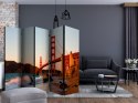 Parawan 5-częściowy - Most Golden Gate - zachód słońca, San Francisco II
