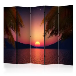 Parawan 5-częściowy - Romantyczny wieczór na plaży II
