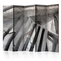 Parawan 5-częściowy - Beton 3D II