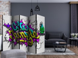 Parawan 5-częściowy - Miejska dżungla - graffiti II