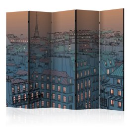 Parawan 5-częściowy - Dobry wieczór Paryżu II