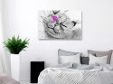 OBRAZ NA ŚCIANĘ DO SALONU, NA PŁÓTNIE, 120 x 80 cm, Radosne spojrzenie szeroki różowy
