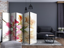 Parawan 5-częściowy - Kwiaty tropikalne - drzewo storczykowe (bauhinia) II