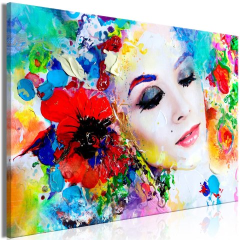 OBRAZ NA ŚCIANĘ DO SALONU, NA PŁÓTNIE, 120 x 80 cm, Kolorowe myśli szeroki OBRAZ NA ŚCIANĘ DO SALONU, NA PŁÓTNIE, 120 x 80 cm, Kolorowe myśli szeroki