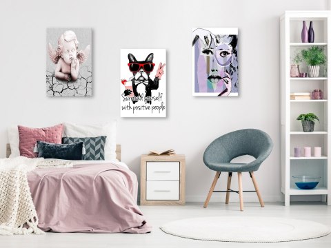 OBRAZ NA ŚCIANĘ DO SALONU, 60 x 30 cm, 3 CZĘŚCIOWY - Portrety (kolekcja) OBRAZ NA ŚCIANĘ DO SALONU, 60 x 30 cm, 3 CZĘŚCIOWY - Portrety (kolekcja)
