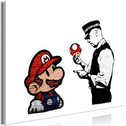 Obraz - Biały, Mario, Banksy