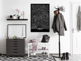 Obraz - Ciemna mapa Berlina pionowy