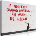 Obraz - Cytat graffiti szeroki