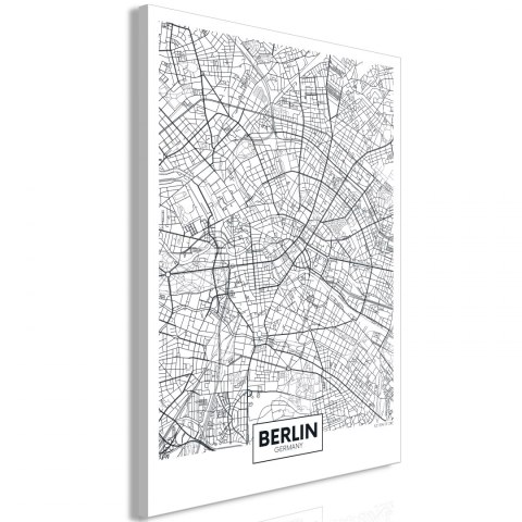 Obraz - Mapa Berlina pionowy Obraz - Mapa Berlina pionowy