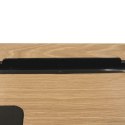INDUSTRIALNE BIURKO LOFT, CZARNY METAL, MDF, DĄB, Z SZUFLADĄ, 100 CM