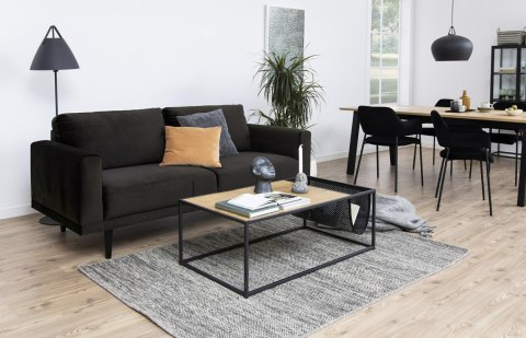 CZARNE TAPICEROWANE KRZESŁO Z PODŁOKIETNIKAMI, GLAMOUR, LOFT, DO JADALNI CZARNE TAPICEROWANE KRZESŁO Z PODŁOKIETNIKAMI, GLAMOUR, LOFT, DO JADALNI