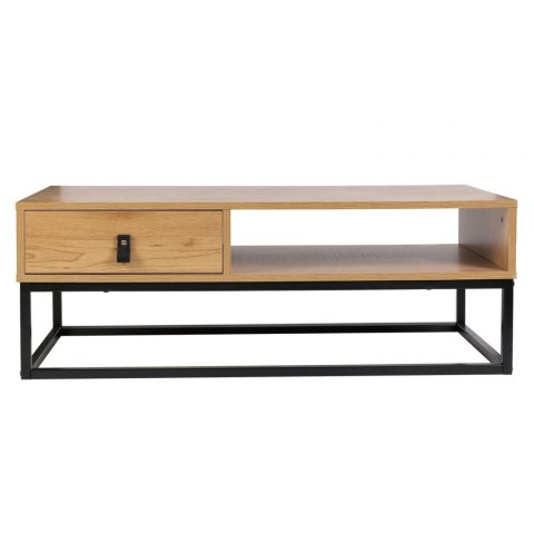 STOLIK ABBOTT, DĄB, CZARNY, METAL, LOFT, DO SALONU STOLIK ABBOTT, DĄB, CZARNY, METAL, LOFT, DO SALONU