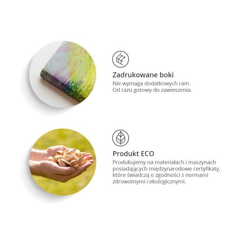 Obraz - Miedziana mapa (5-częściowy) wąski