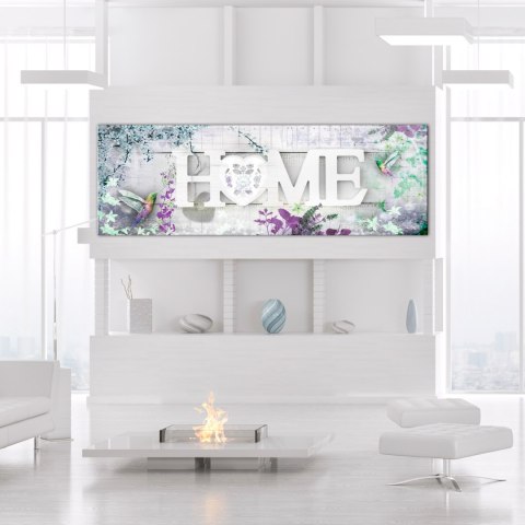 Obraz - Home i kolibry (1-częściowy) zielony wąski Obraz - Home i kolibry (1-częściowy) zielony wąski