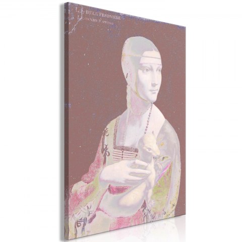 Obraz - Pastelowa dama (1-częściowy) pionowy Obraz - Pastelowa dama (1-częściowy) pionowy