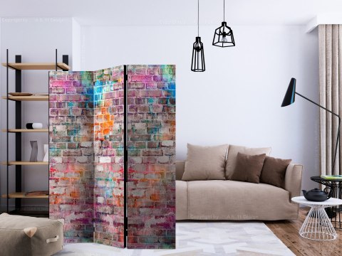 Parawan 3-częściowy - Chromatyczny mur Parawan 3-częściowy - Chromatyczny mur