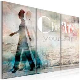Obraz - Create yourself - tryptyk