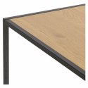 INDUSTRIALNE BIURKO DENMARK LOFT, Z SZUFLADĄ, CZARNY METAL, DĄB, 110 CM