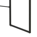 INDUSTRIALNE BIURKO DENMARK LOFT, Z SZUFLADĄ, CZARNY METAL, DĄB, 110 CM