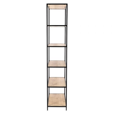 REGAŁ DENMARK, DĄB, 6 PÓŁEK, CZARNY METAL, LOFT, INDUSTRIALNY, 185 CM REGAŁ DENMARK, DĄB, 6 PÓŁEK, CZARNY METAL, LOFT, INDUSTRIALNY, 185 CM