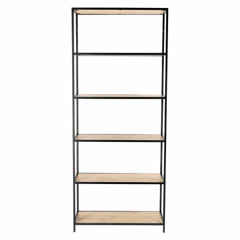 REGAŁ DENMARK, DĄB, 6 PÓŁEK, CZARNY METAL, LOFT, INDUSTRIALNY, 185 CM REGAŁ DENMARK, DĄB, 6 PÓŁEK, CZARNY METAL, LOFT, INDUSTRIALNY, 185 CM