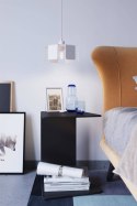 BIAŁA LAMPKA BIURKOWA - INCLINE, STAL, NIETYPOWA, LOFT, E27
