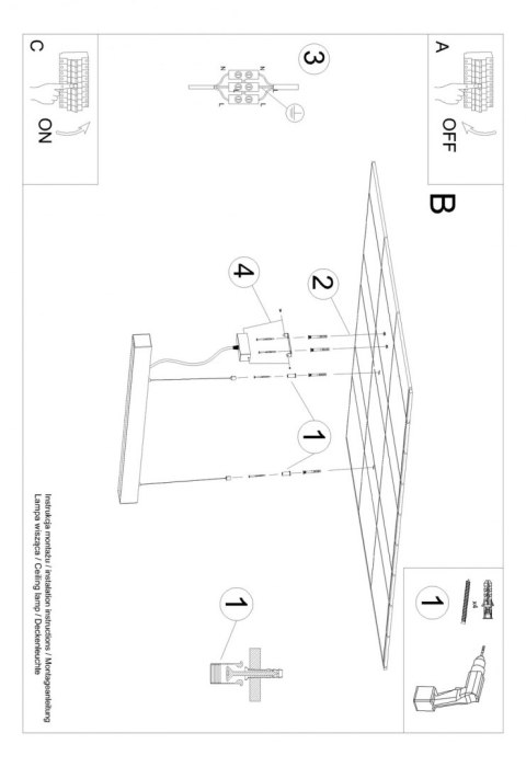 Lampa wisząca PINNE 150 biała 3000K Lampa wisząca PINNE 150 biała 3000K