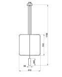 Lampa wisząca RANA 1 czarna