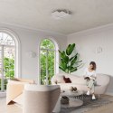 NOWOCZESNY BIAŁY KINKIET, SALON, WIELOKĄT, G9