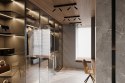 NOWOCZESNY REGULOWANY PLAFON, 3 LAMPY, CZARNY, G9