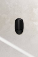 FUTURYSTYCZNY CZARNY KINKIET TEAR, METAL, ŚWIATŁO, OWAL