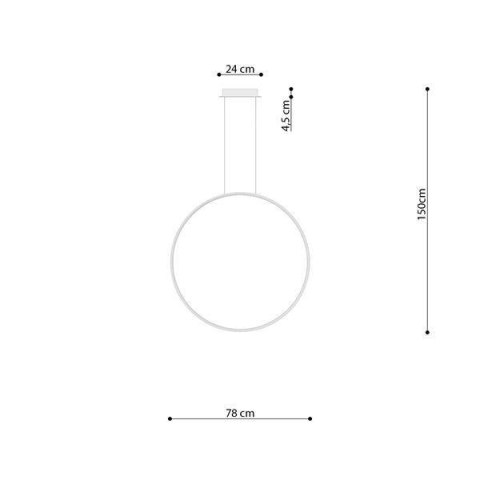 Lampa wisząca RIO 78 biały LED 4000K Lampa wisząca RIO 78 biały LED 4000K