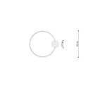 Plafon RIO 55 czarny LED 3000K