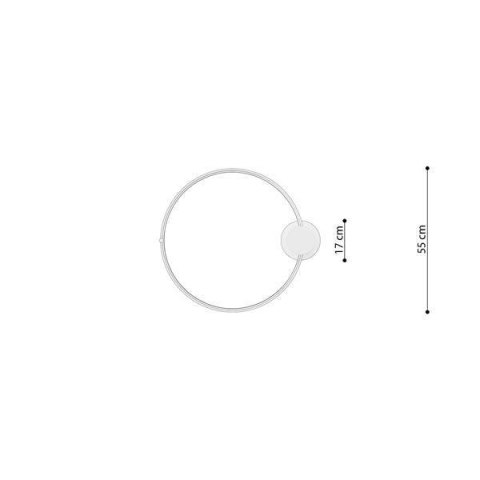Plafon RIO 55 czarny LED 3000K Plafon RIO 55 czarny LED 3000K