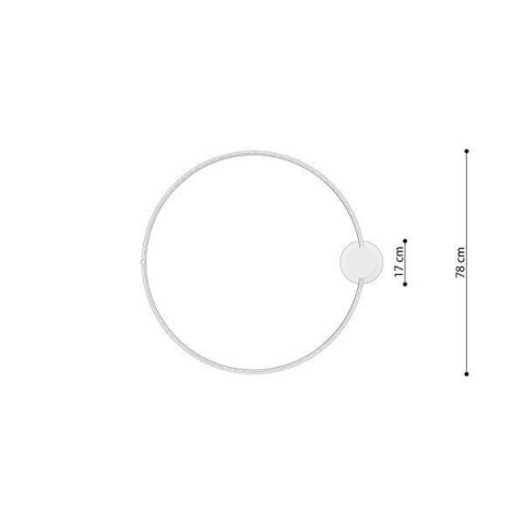 Plafon RIO 78 czarny LED 3000K Plafon RIO 78 czarny LED 3000K