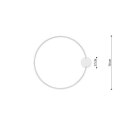Plafon RIO 78 czarny LED 4000K