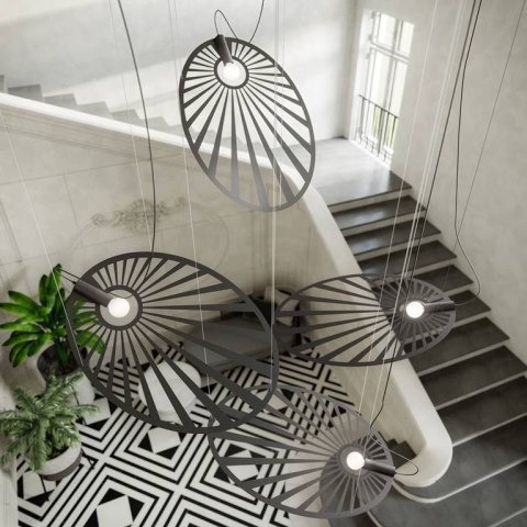 Lampa wisząca LEHDET czarna Lampa wisząca LEHDET czarna