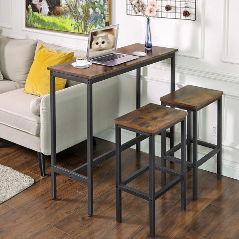 STÓŁ BAROWY LOFT, CZARNY, METALOWY, WYSOKI, 120 cm STÓŁ BAROWY LOFT, CZARNY, METALOWY, WYSOKI, 120 cm