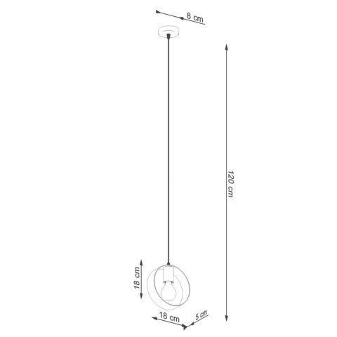 Lampa wisząca TITRAN 1 biała Lampa wisząca TITRAN 1 biała