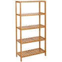 BAMBUSOWY REGAŁ BOHO, SOLIDNY, UNIWERSALNY, 5 PÓŁEK, DO POKOJU 60 cm