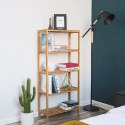 BAMBUSOWY REGAŁ BOHO, SOLIDNY, UNIWERSALNY, 5 PÓŁEK, DO POKOJU 60 cm