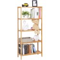 BAMBUSOWY REGAŁ BOHO, SOLIDNY, UNIWERSALNY, 5 PÓŁEK, DO POKOJU 60 cm