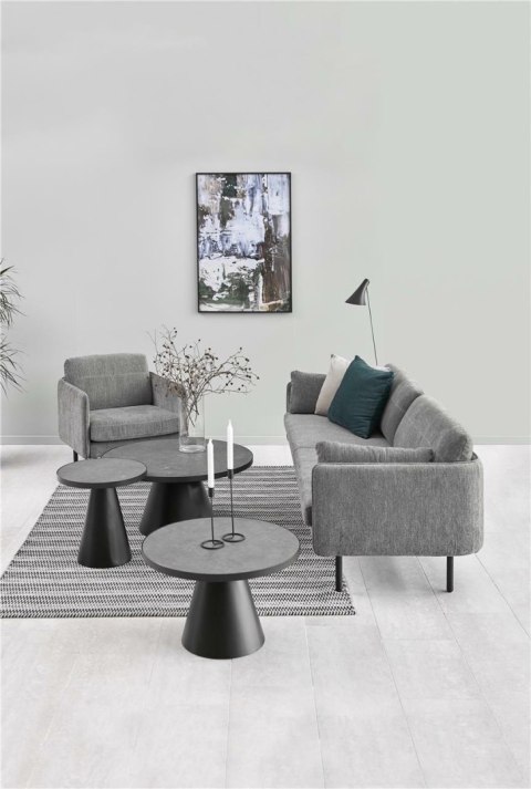 OKRĄGŁY STOLIK KAWOWY, CZARNY, NOWOCZESNY, LOFT OKRĄGŁY STOLIK KAWOWY, CZARNY, NOWOCZESNY, LOFT