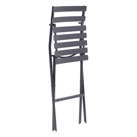 SKŁADANY METALOWY HOKER Z OPARCIEM LOFT, CIEMNY SZARY, DO KUCHNI, NA BALKON SKŁADANY METALOWY HOKER Z OPARCIEM LOFT, CIEMNY SZARY, DO KUCHNI, NA BALKON