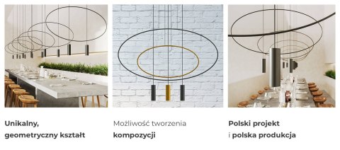 Lampa wisząca HOLAR 1 czarna Lampa wisząca HOLAR 1 czarna