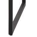 INDUSTRIALNE BIURKO DENMARK LOFT, Z SZUFLADĄ, CZARNY METAL, DĄB, 110 CM