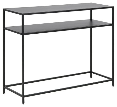 CZARNA METALOWA KONSOLA LONDON, LOFT, Z PÓŁKĄ, INDUSTRIALNA, 100 CM CZARNA METALOWA KONSOLA LONDON, LOFT, Z PÓŁKĄ, INDUSTRIALNA, 100 CM